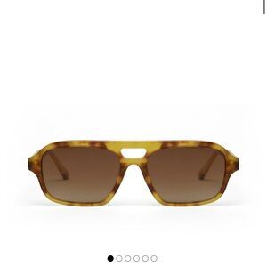 Banbe The Delevigne Banoffee Tort Yellow Sunglasses